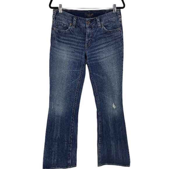 Silver Jeans Western Glove Works Suki Boot Cut Jeans size 30/33 - Picture 1 of 12